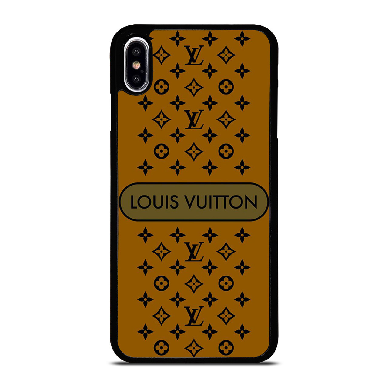 LOUIS VUITTON PATTERN LV LOGO ICON GOLD iPhone XS Max Case Cover